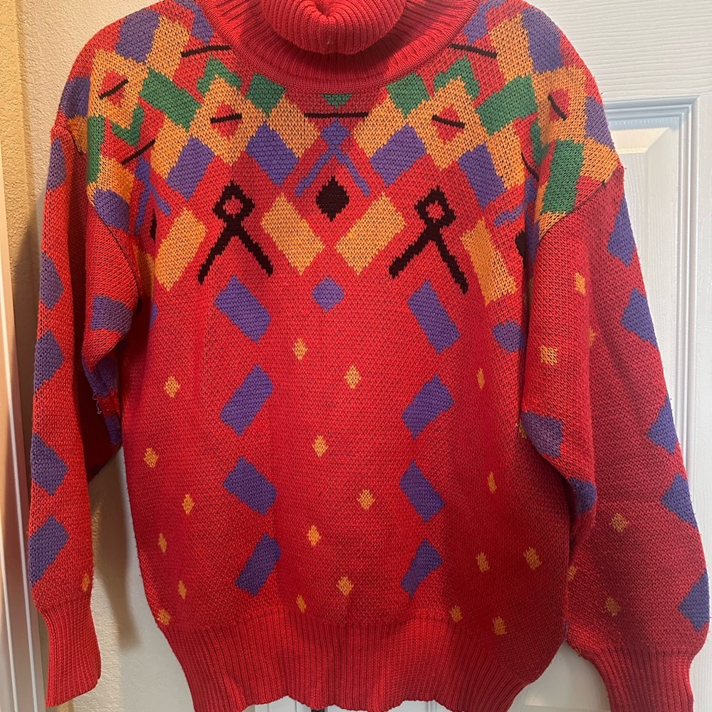 Kaelin Vibrant Geometric Sweater